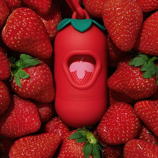 Pet-Friendly Strawberry Waste Bags